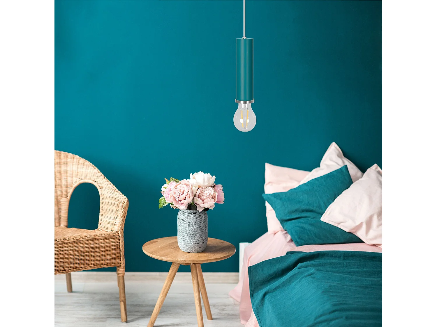 Lampe Suspendue Toolight App108-1Cp A Osti Blue Gold