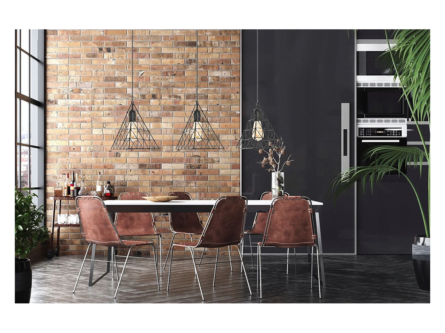 Lampe Suspendue Toolight Lh2058 Black