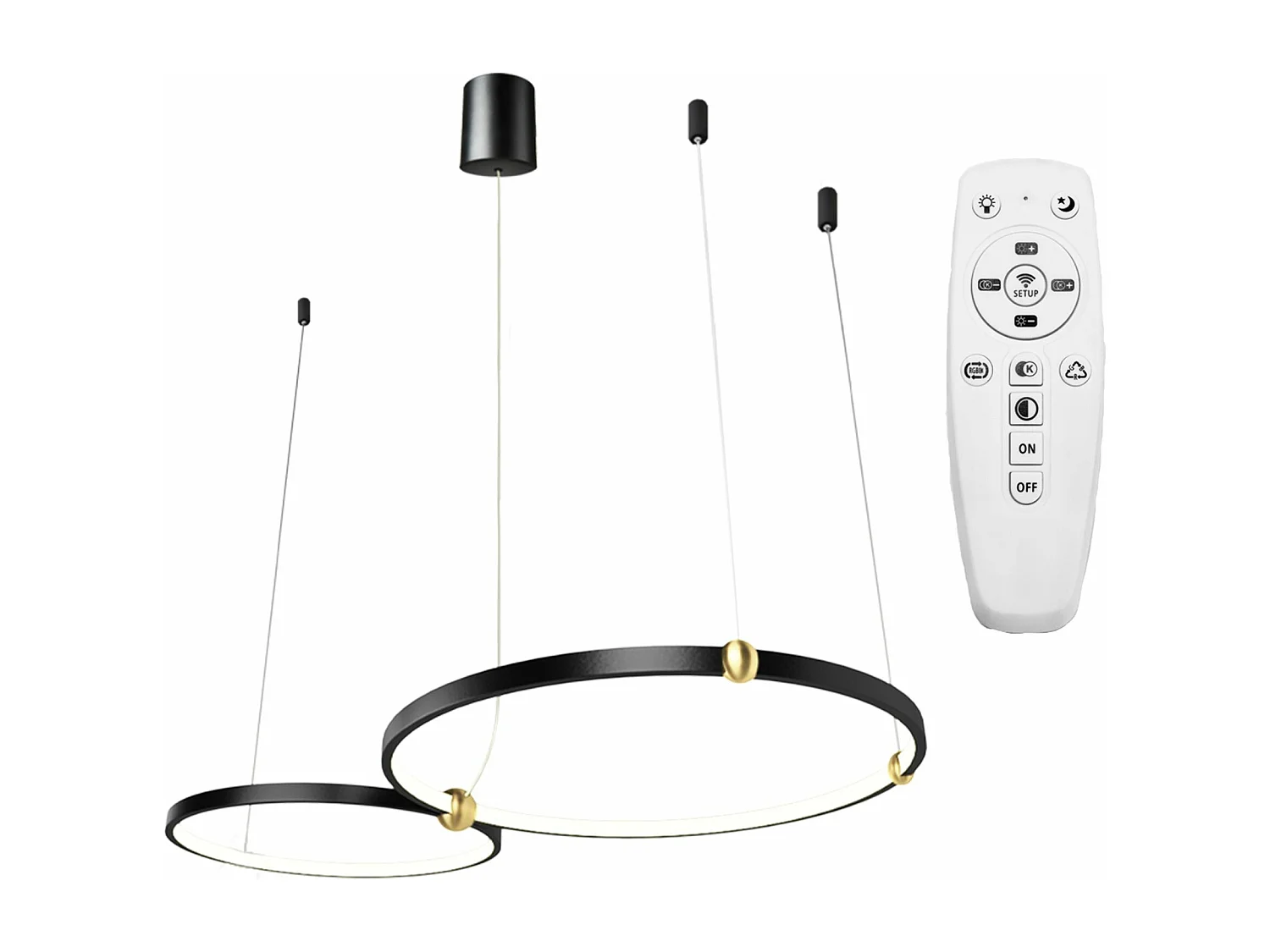 Lampe Suspendue Toolight App763-30-50 Ring Black