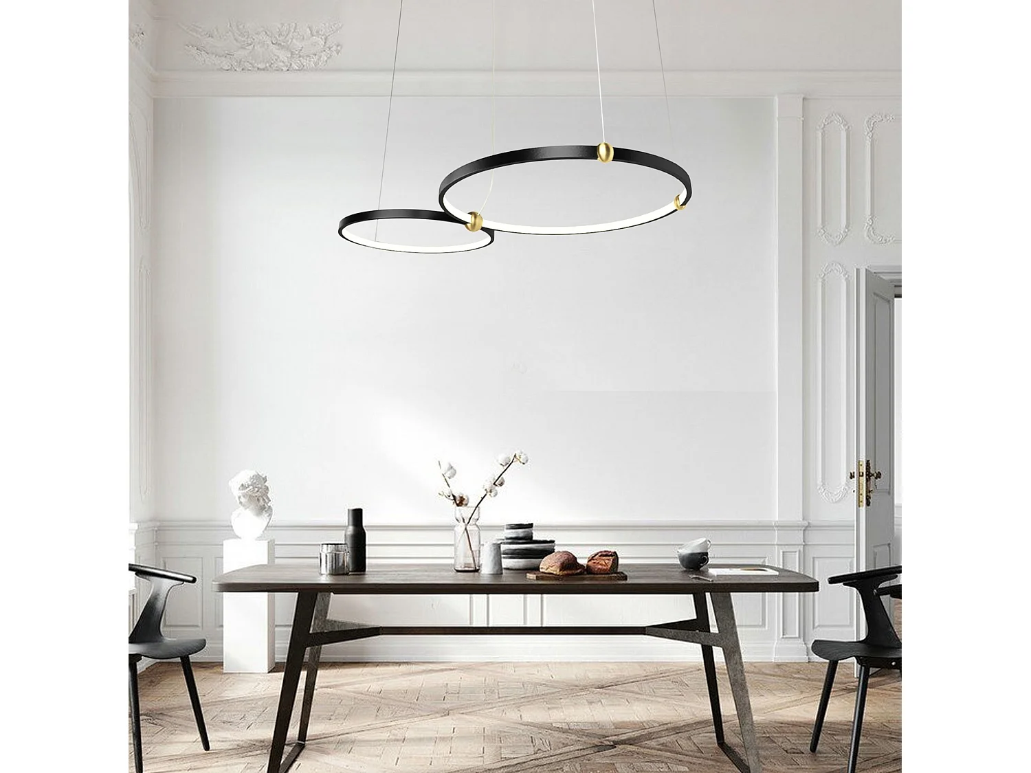 Lampe Suspendue Toolight App763-30-50 Ring Black