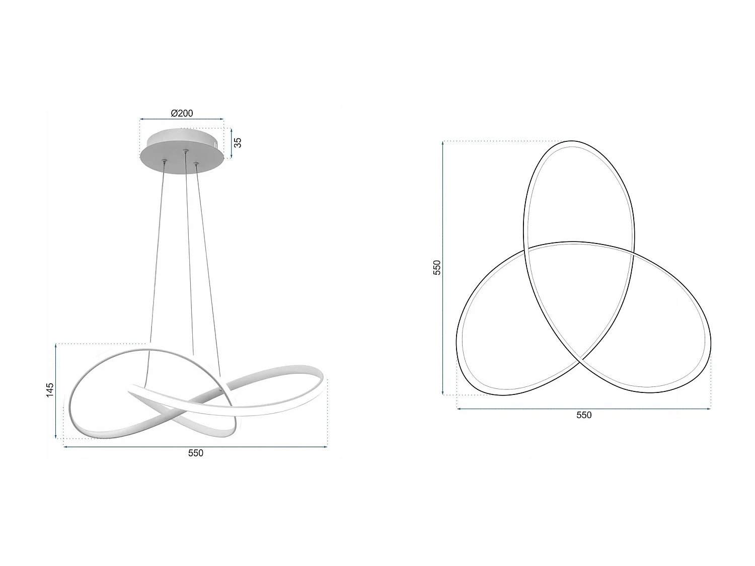 Lampe Suspendue Toolight App394-Cp Gold
