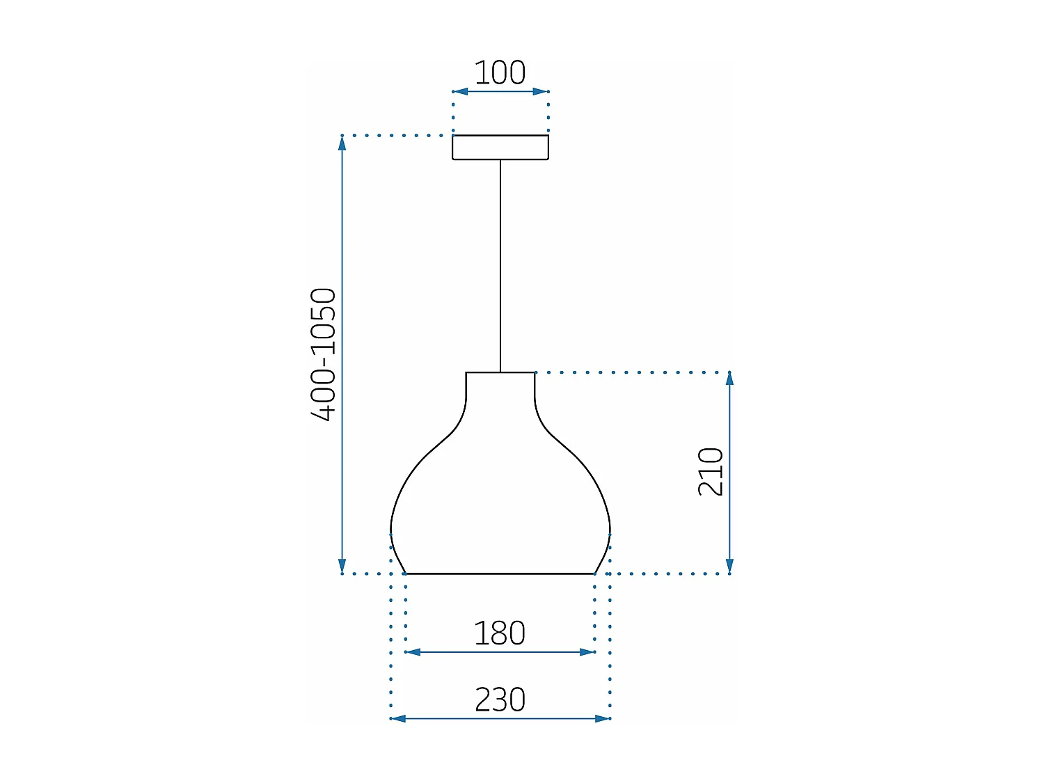 Lampe Suspendue Toolight App984-1Cp Boho Brown