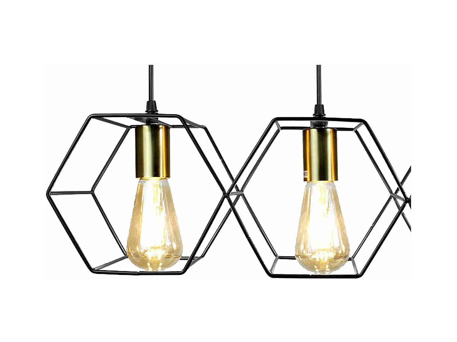 Lampe Suspendue Toolight App1132-3Cp Black Gold