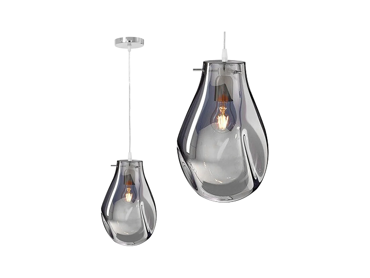 Lampe Suspendue Toolight App329-1Cp Grey