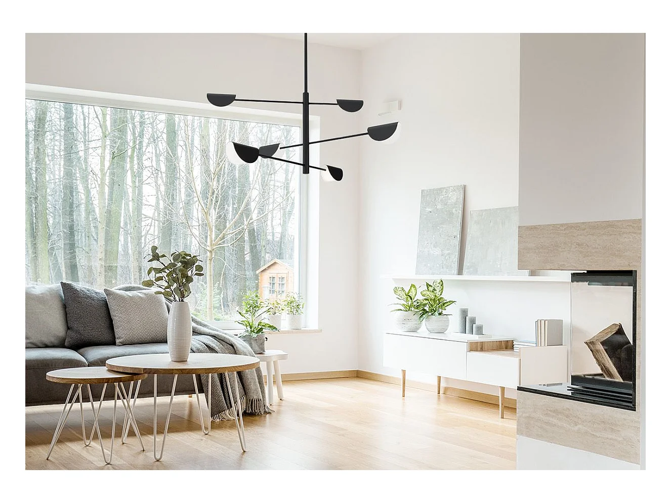 Hanglamp Toolight App1261-6Cp Black