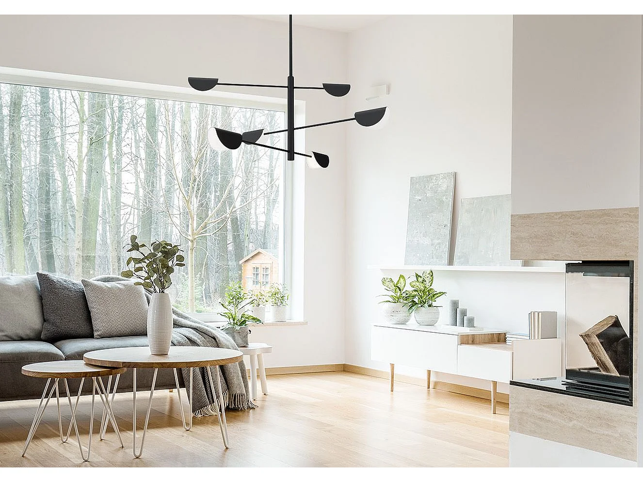 Lampe Suspendue Toolight App1261-6Cp Black