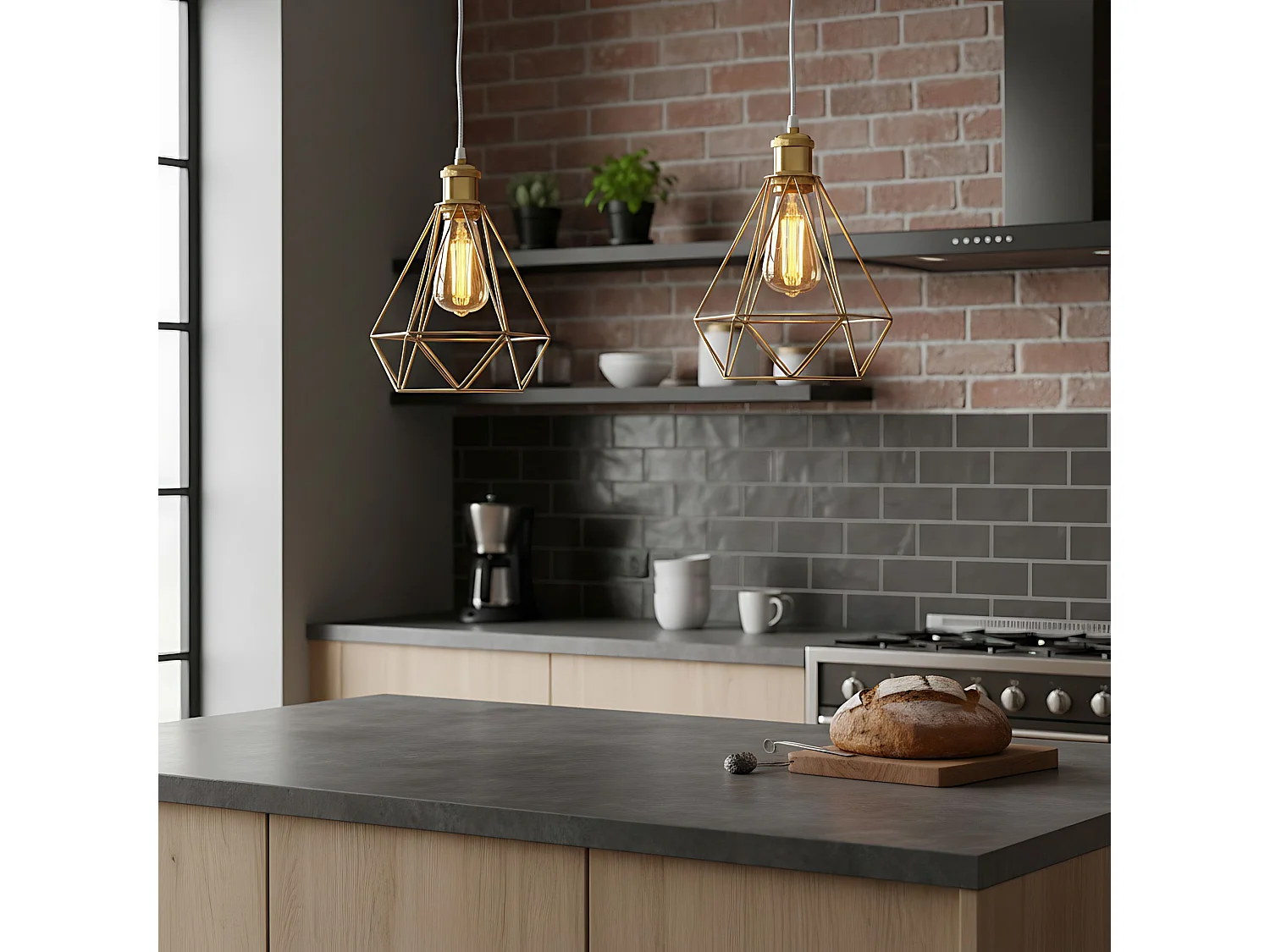 Candeeiro Suspenso Toolight 392197 Gold