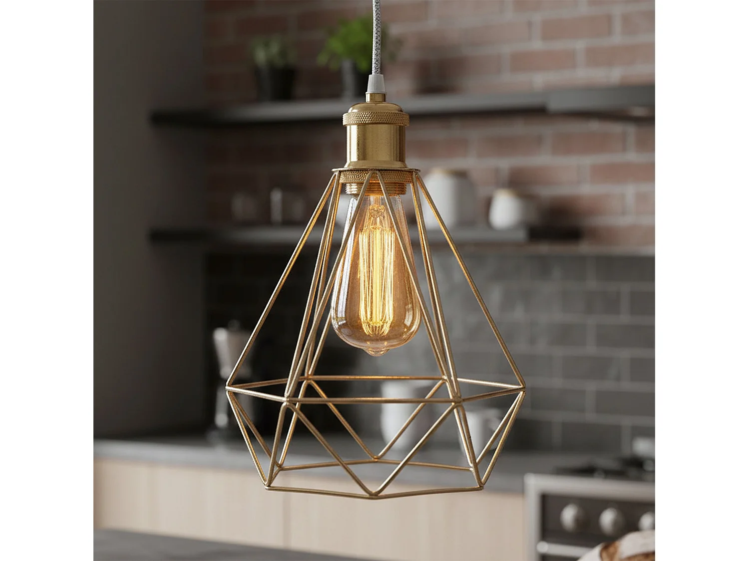 Candeeiro Suspenso Toolight 392197 Gold