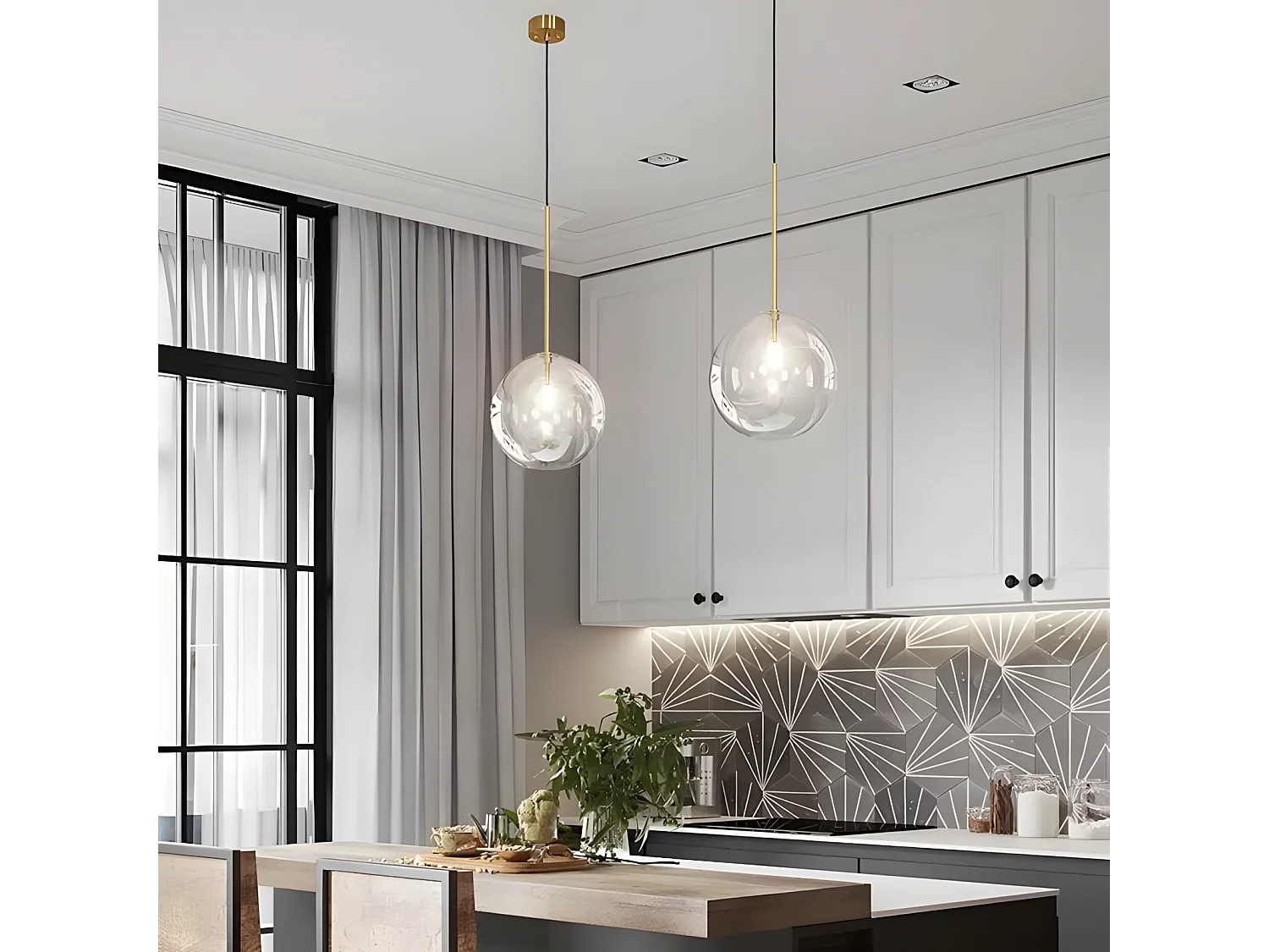 Lampe Suspendue Toolight App1680-1Cp 15Cm Gold