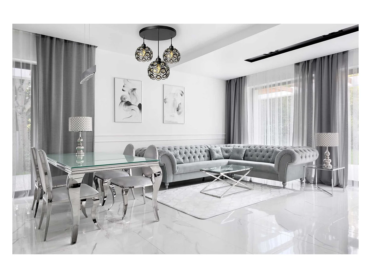 Lampe Suspendue Toolight App209-3Cpr Black