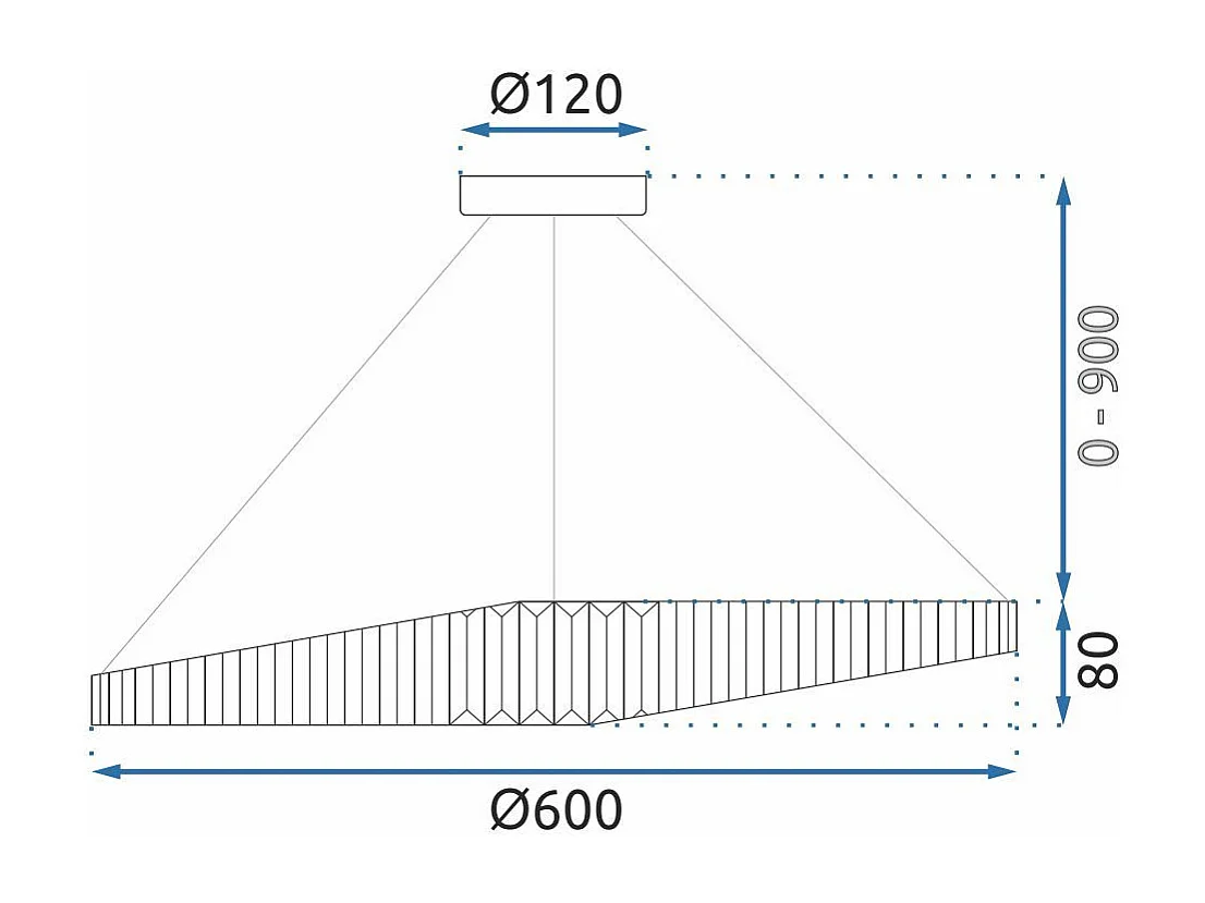 Candeeiro Suspenso Toolight App1064-1Cp Gold