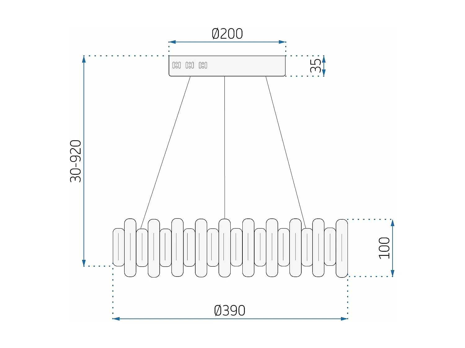 Hanglamp Toolight App1041-Cp Grey