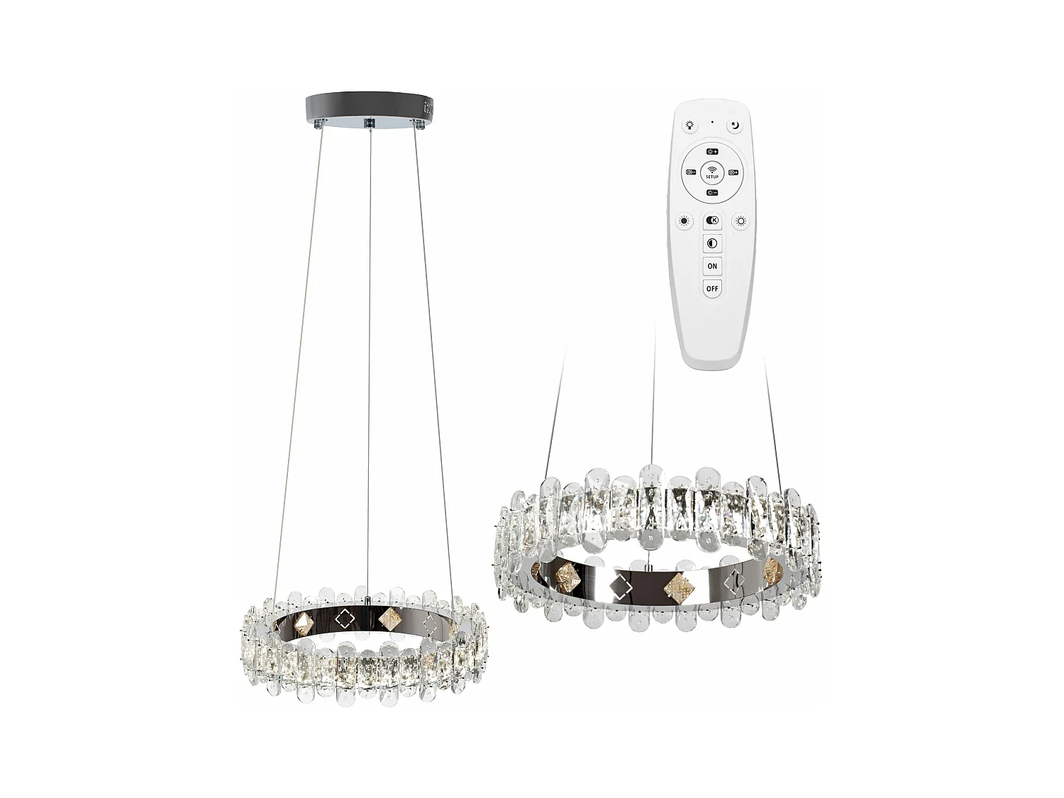 Lampe Suspendue Toolight App1041-Cp Grey