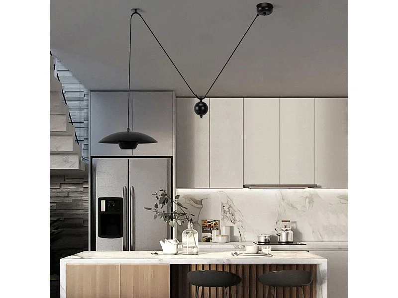 Lampe Suspendue Toolight App1450-1Cp 30Cm Black