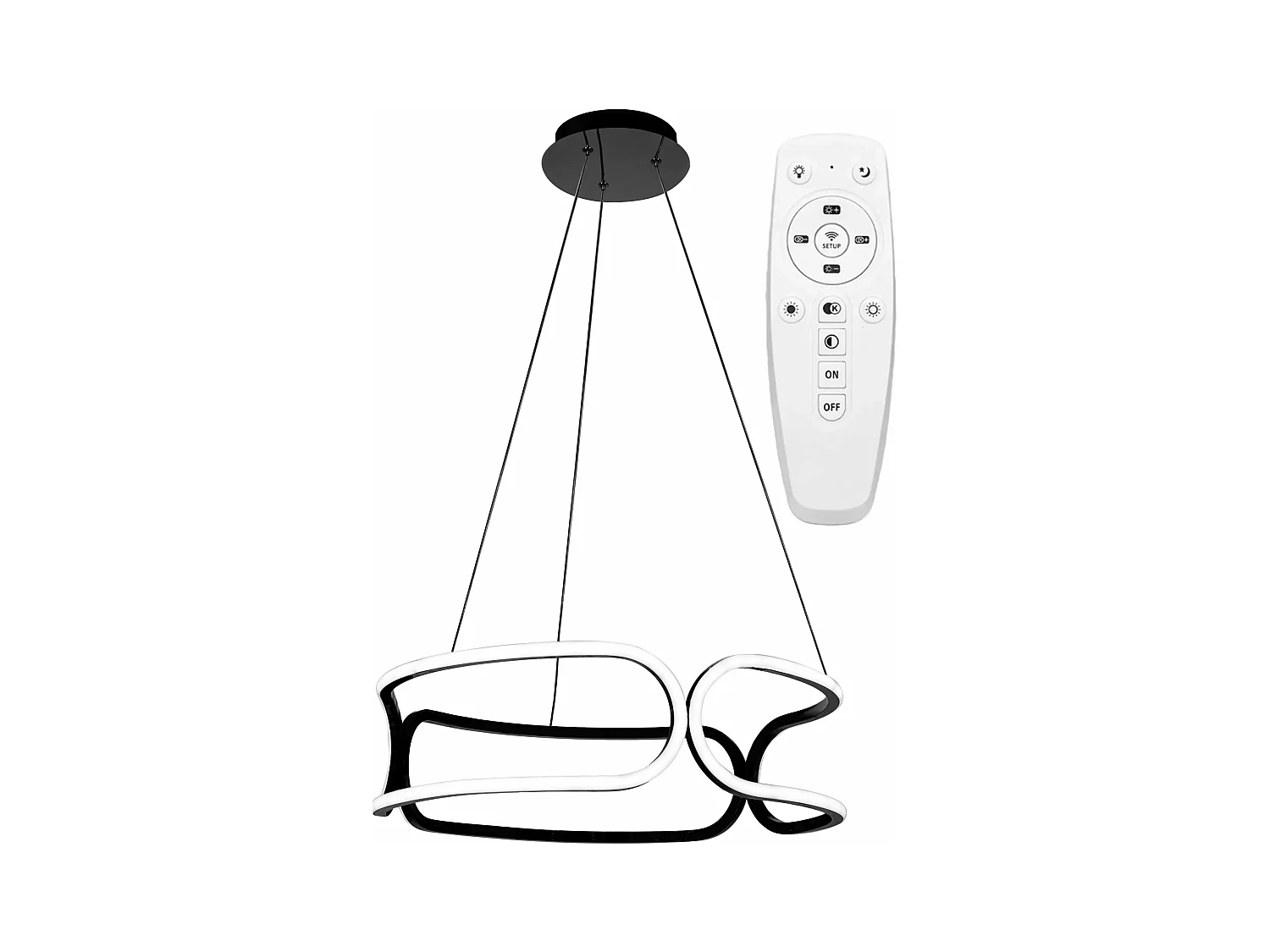 Lampe Suspendue Toolight Led App790-Cp Trio Black