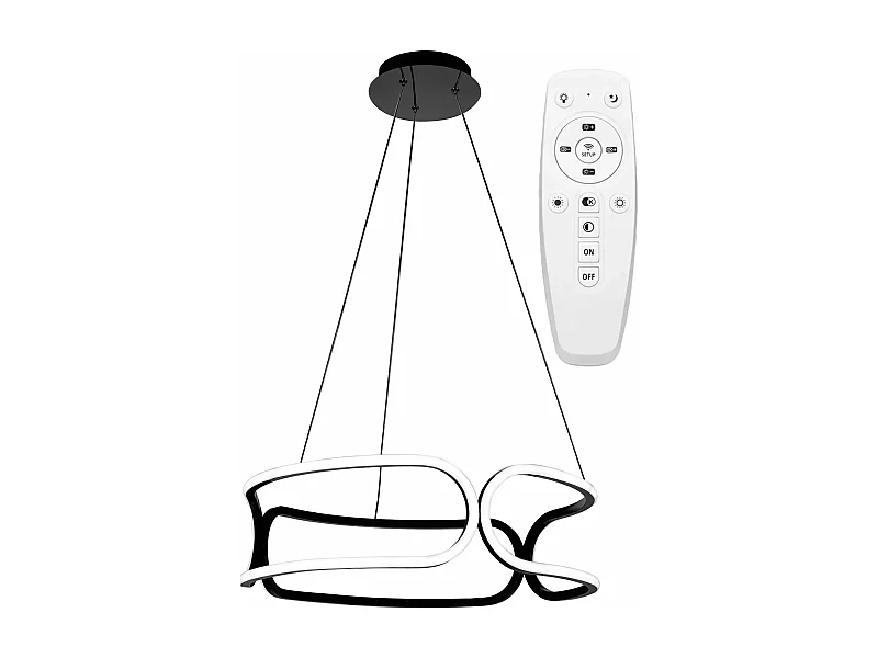 Lampe Suspendue Toolight Led App790-Cp Trio Black