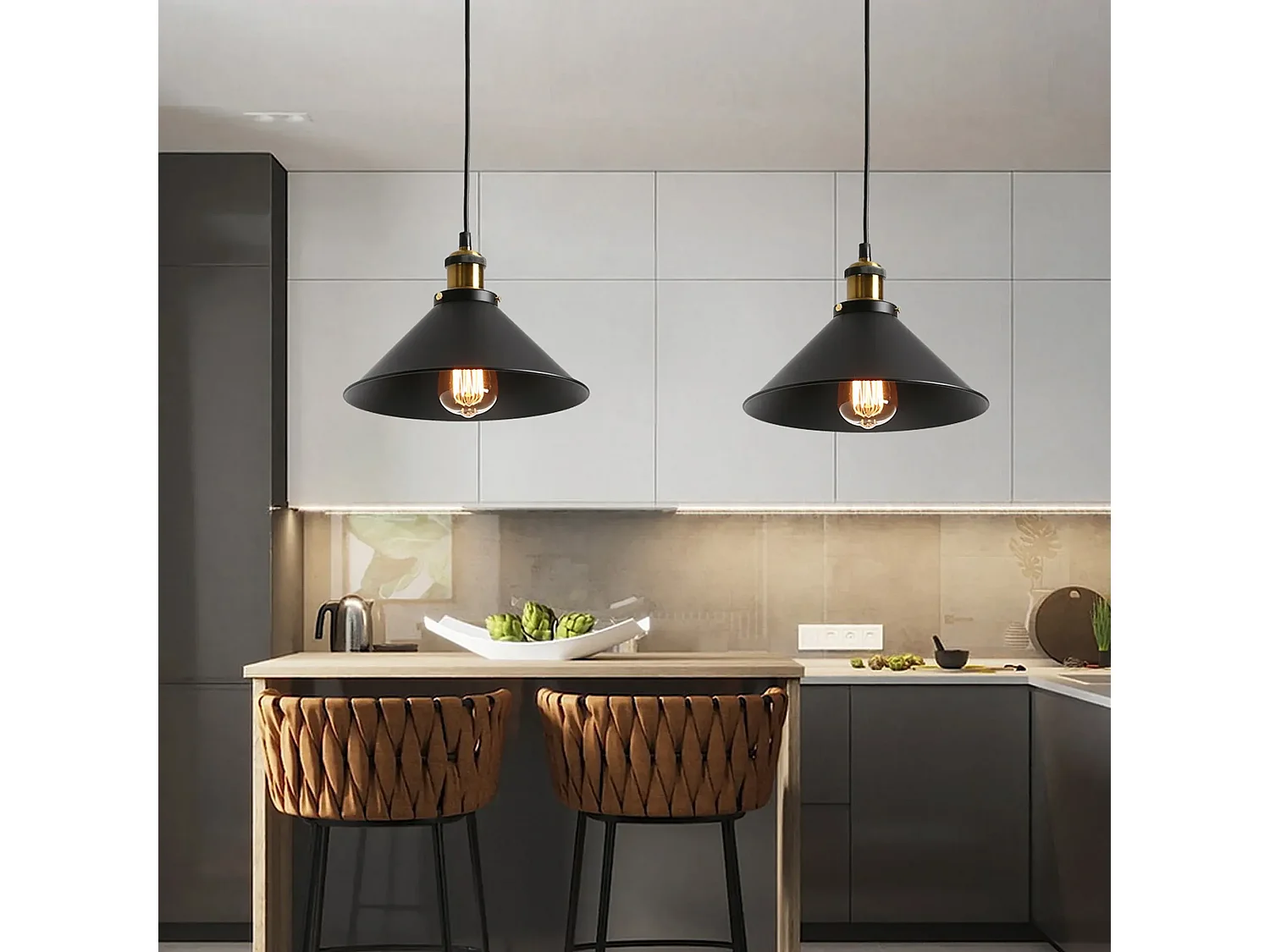 Hängelampe Toolight App016-1Cp Porto Black