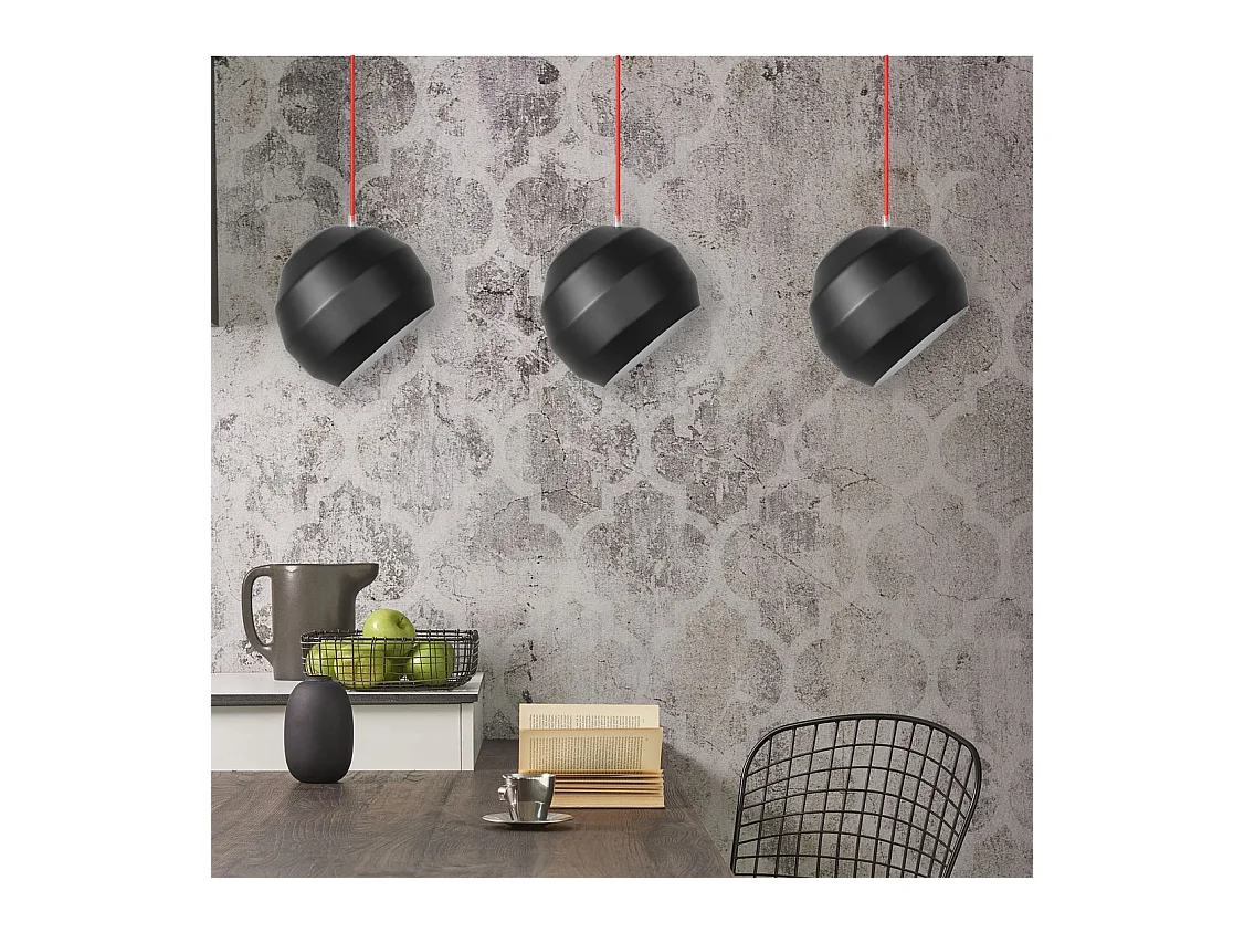 Lampe Suspendue Toolight App383-3Cpr Black