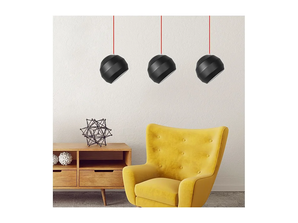 Lampe Suspendue Toolight App383-3Cpr Black