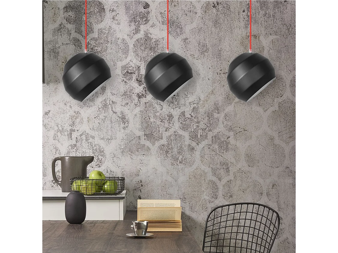 Lampe Suspendue Toolight App383-3Cpr Black