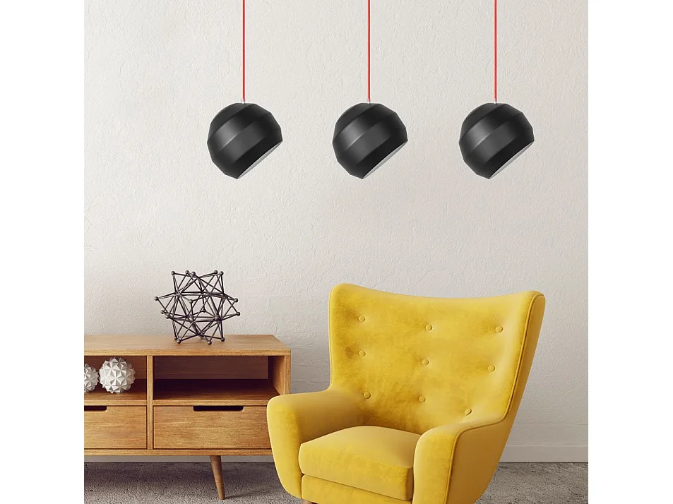 Lampe Suspendue Toolight App383-3Cpr Black