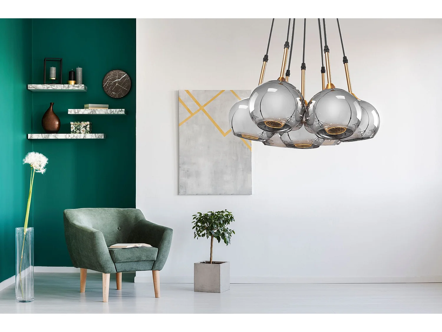 Lampe Suspendue Toolight App898-7Cp Black