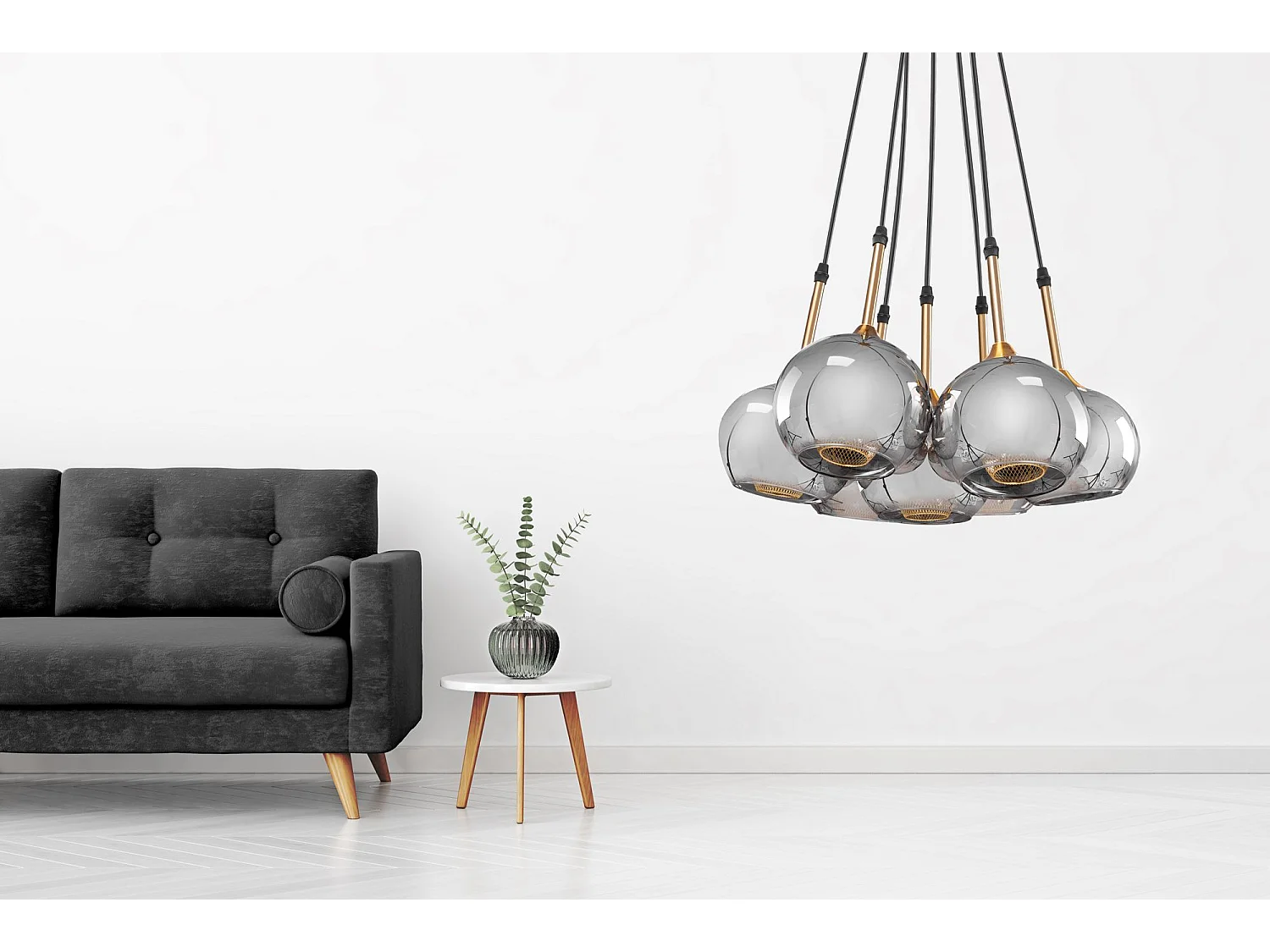 Lampe Suspendue Toolight App898-7Cp Black