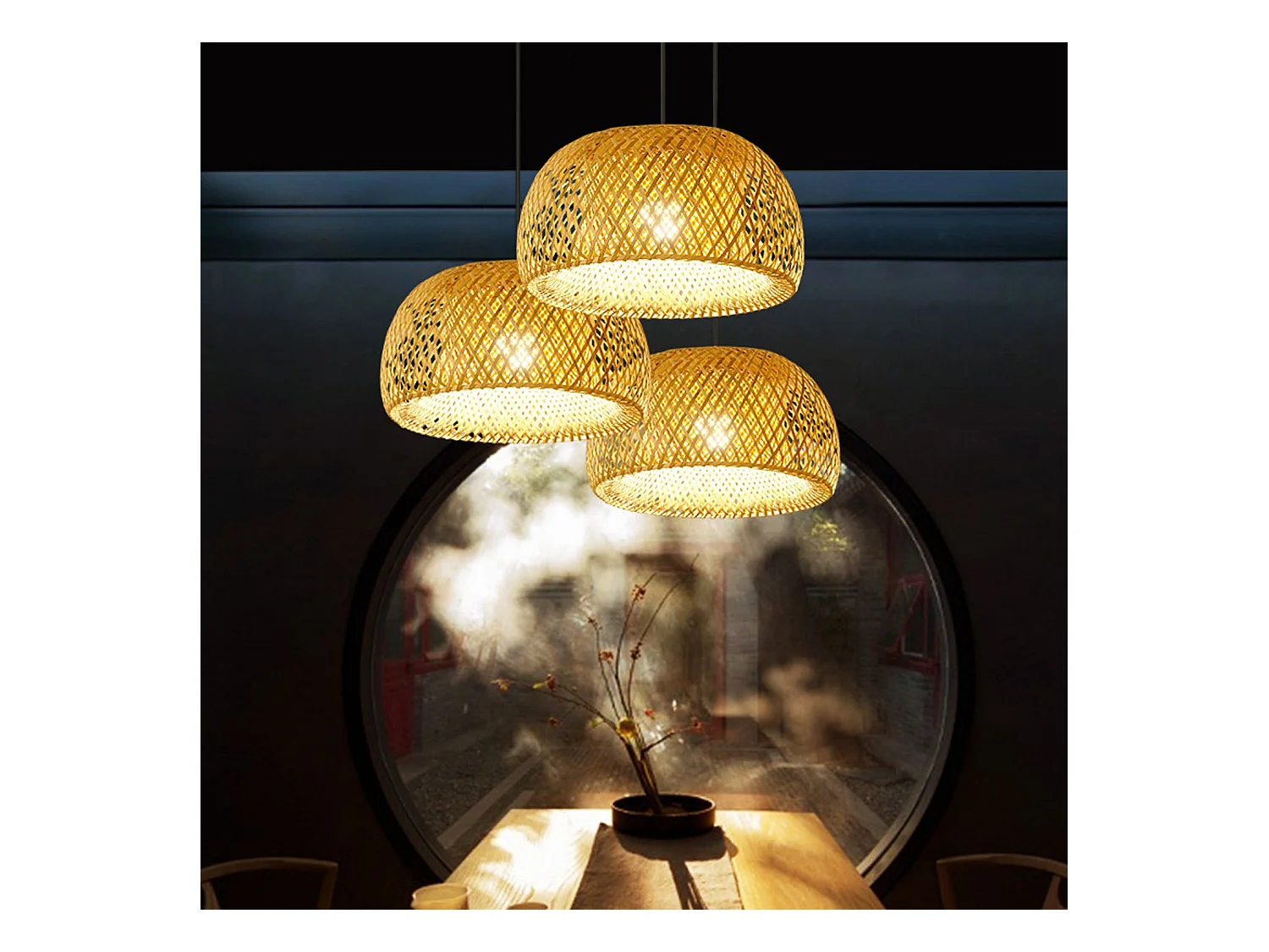 Hanglamp Toolight App886-1Cp Natural Boho Brown