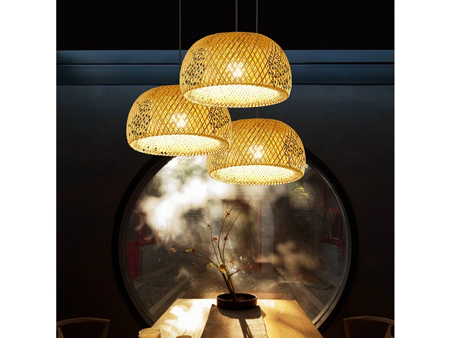 Lampada Toolight App886-1Cp Natural Boho Brown