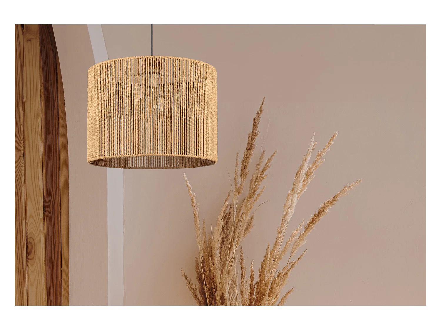 Lampe Suspendue Toolight App1323-1Cp Boho 25Cm Brown