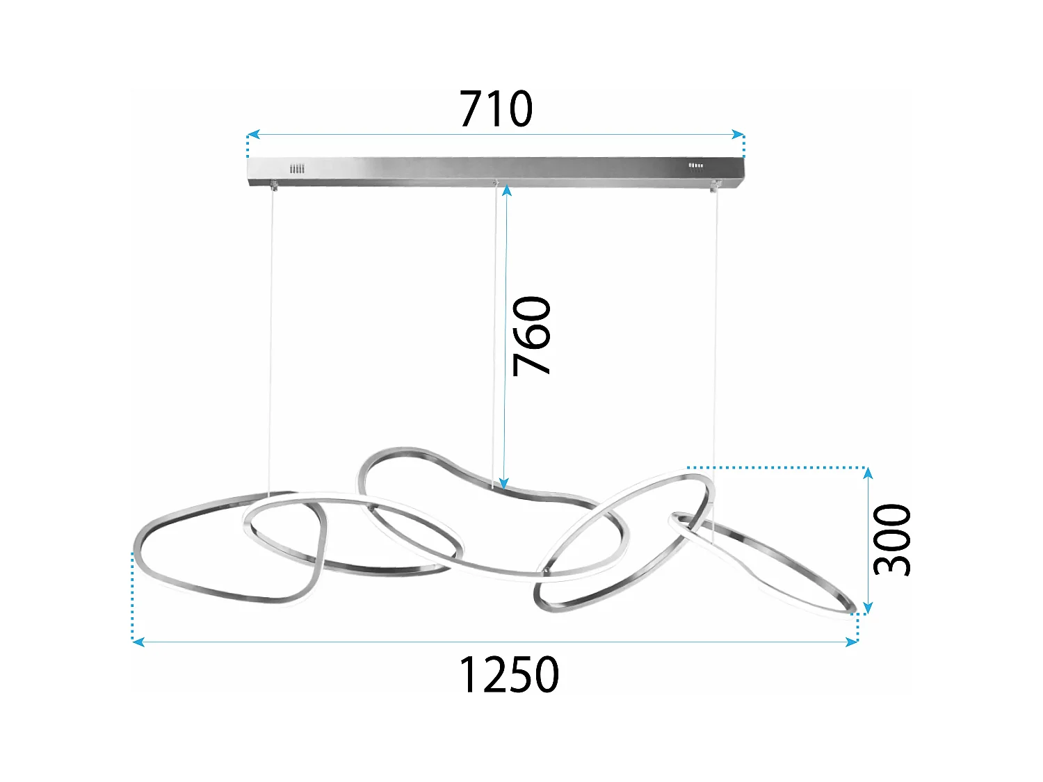 Hängelampe Toolight App1054-Cp Gold