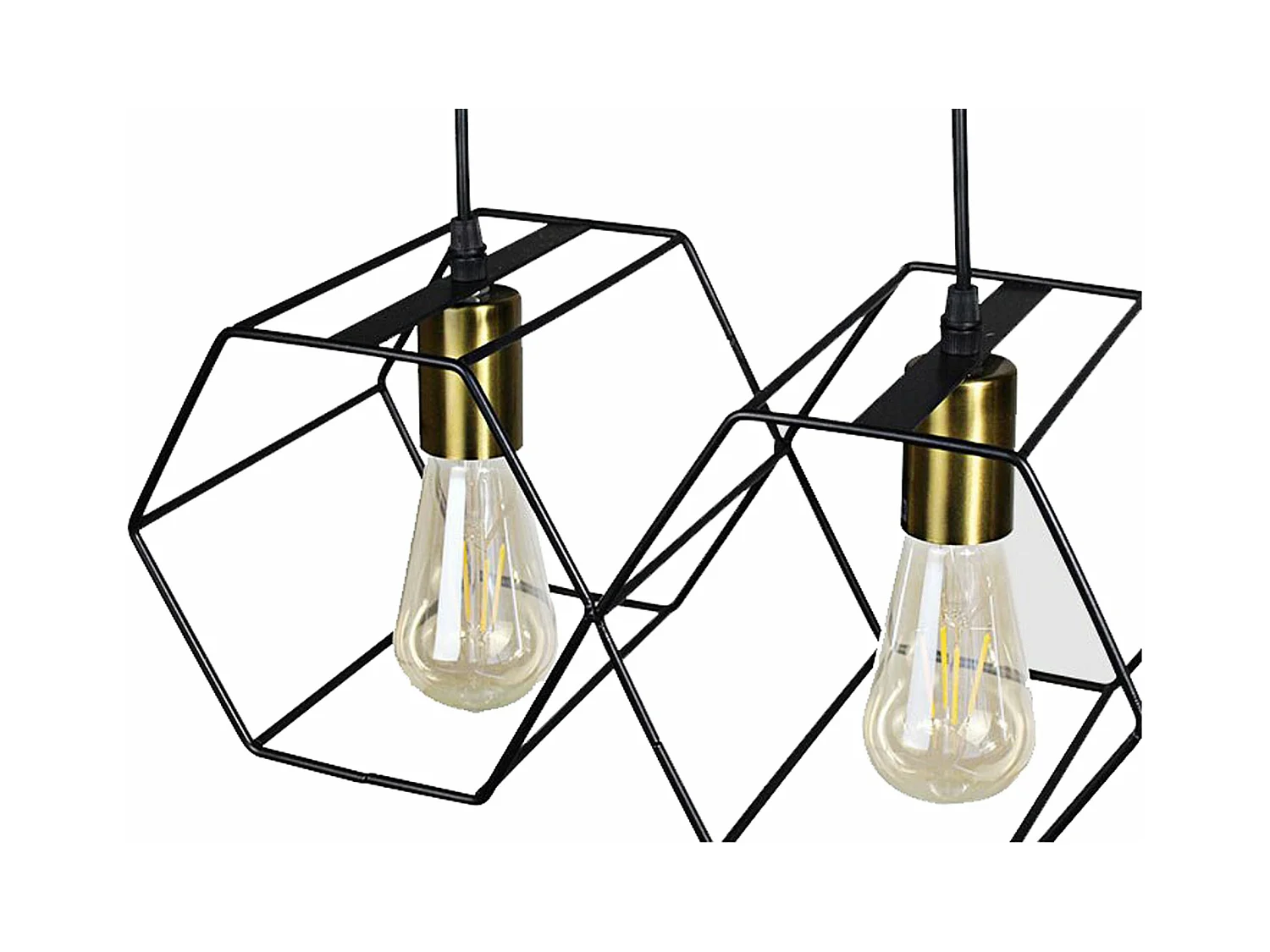 Lampe Suspendue Toolight App1133-5Cp Black Gold