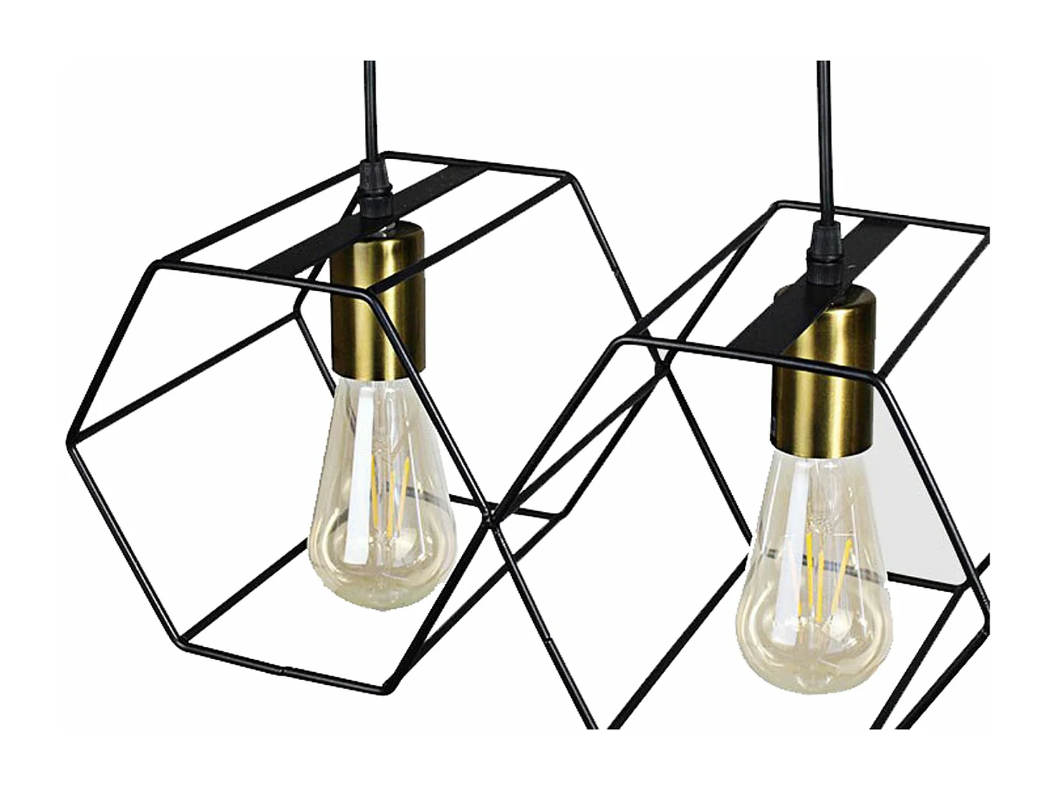 Lampe Suspendue Toolight App1133-5Cp Black Gold