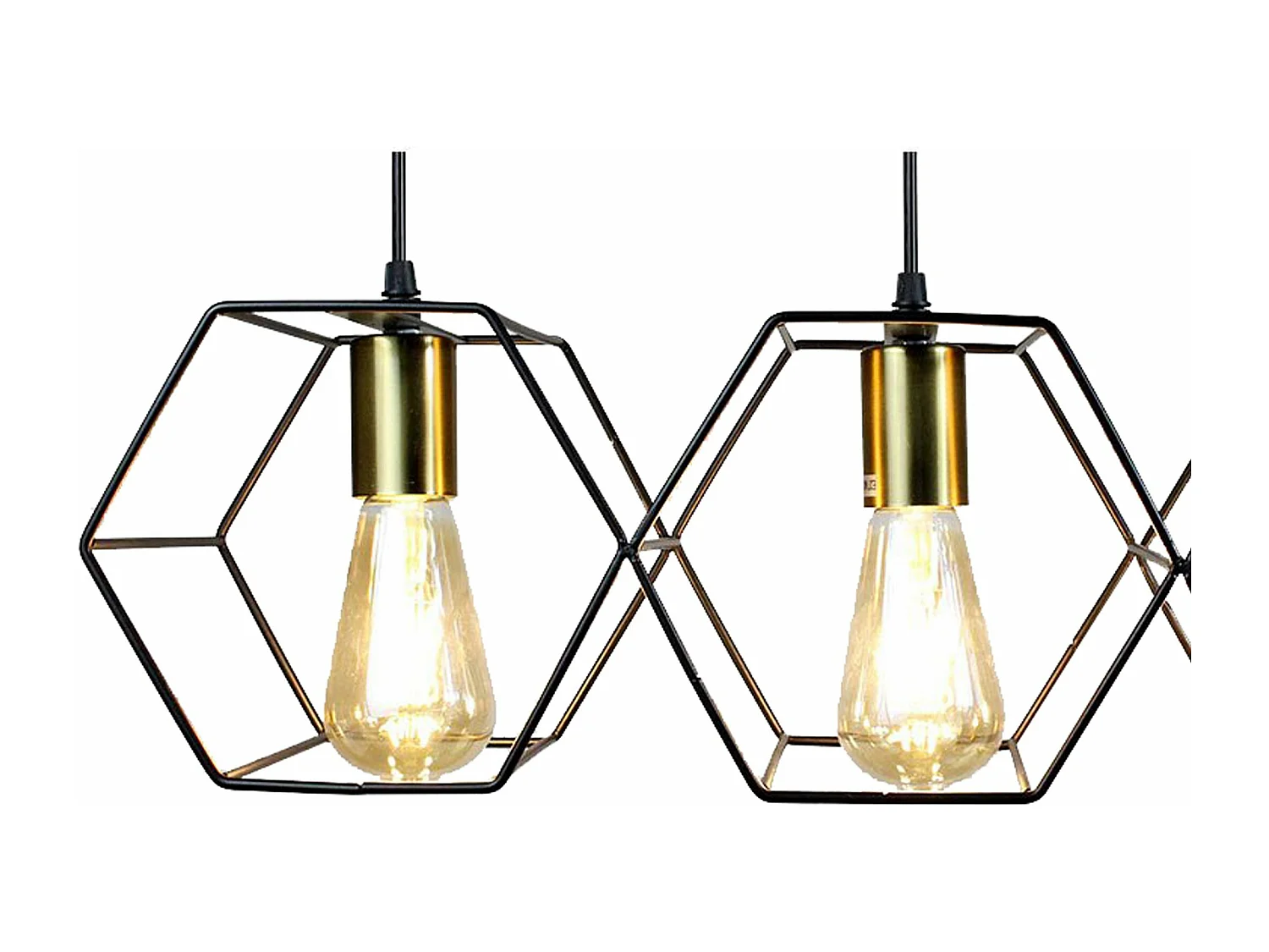 Lampe Suspendue Toolight App1133-5Cp Black Gold