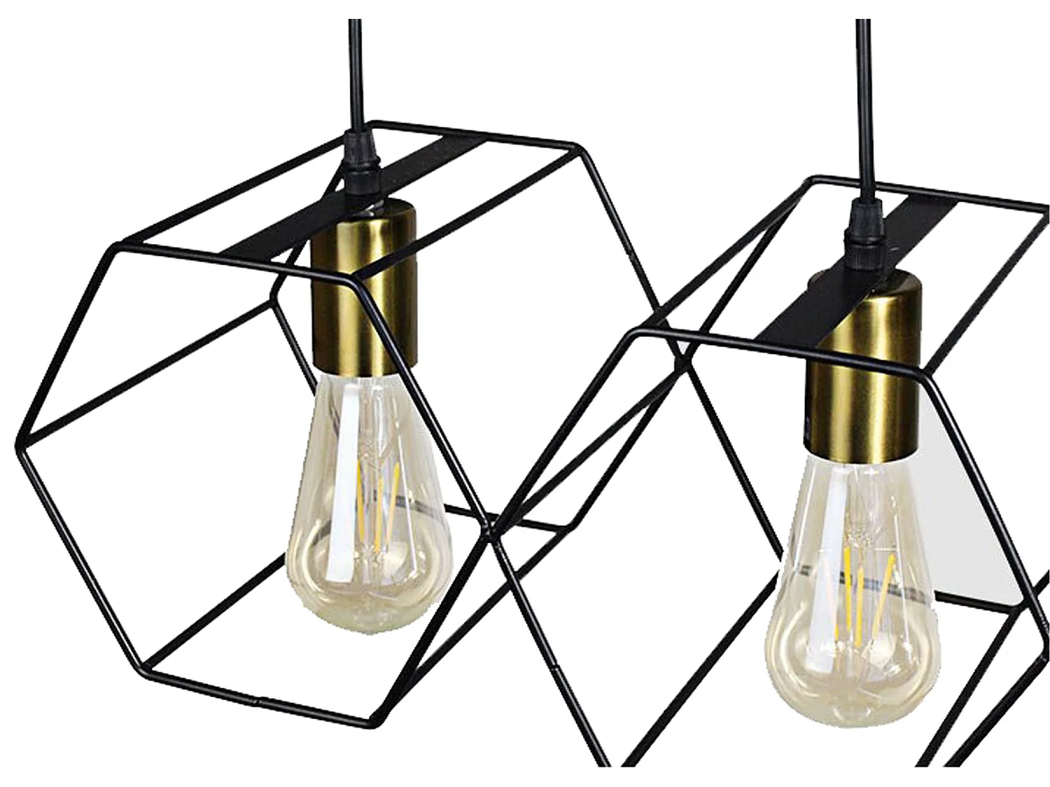 Lampe Suspendue Toolight App1133-5Cp Black Gold