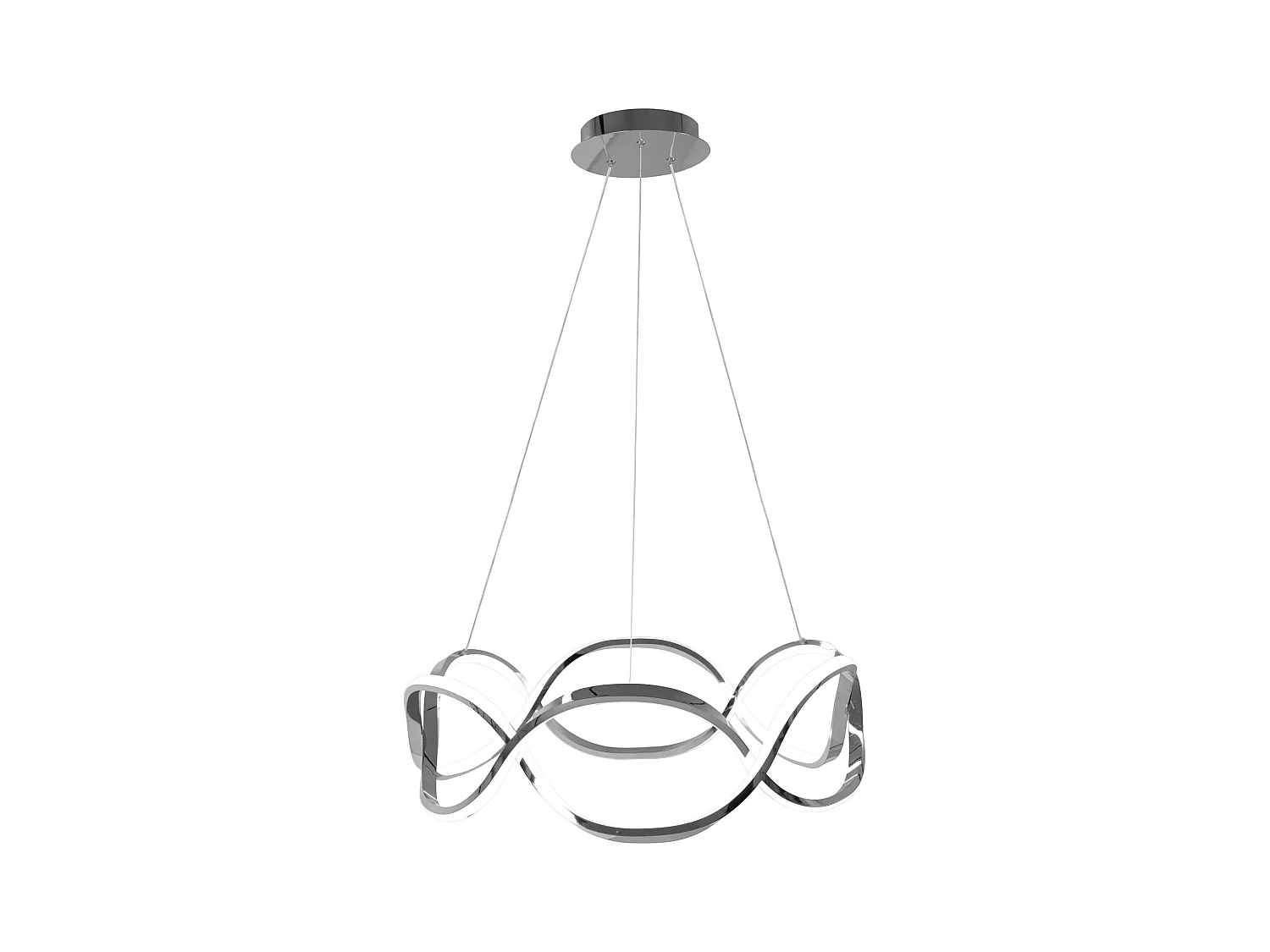 Lampe Suspendue Toolight Led App801-Cp Twist Chrome