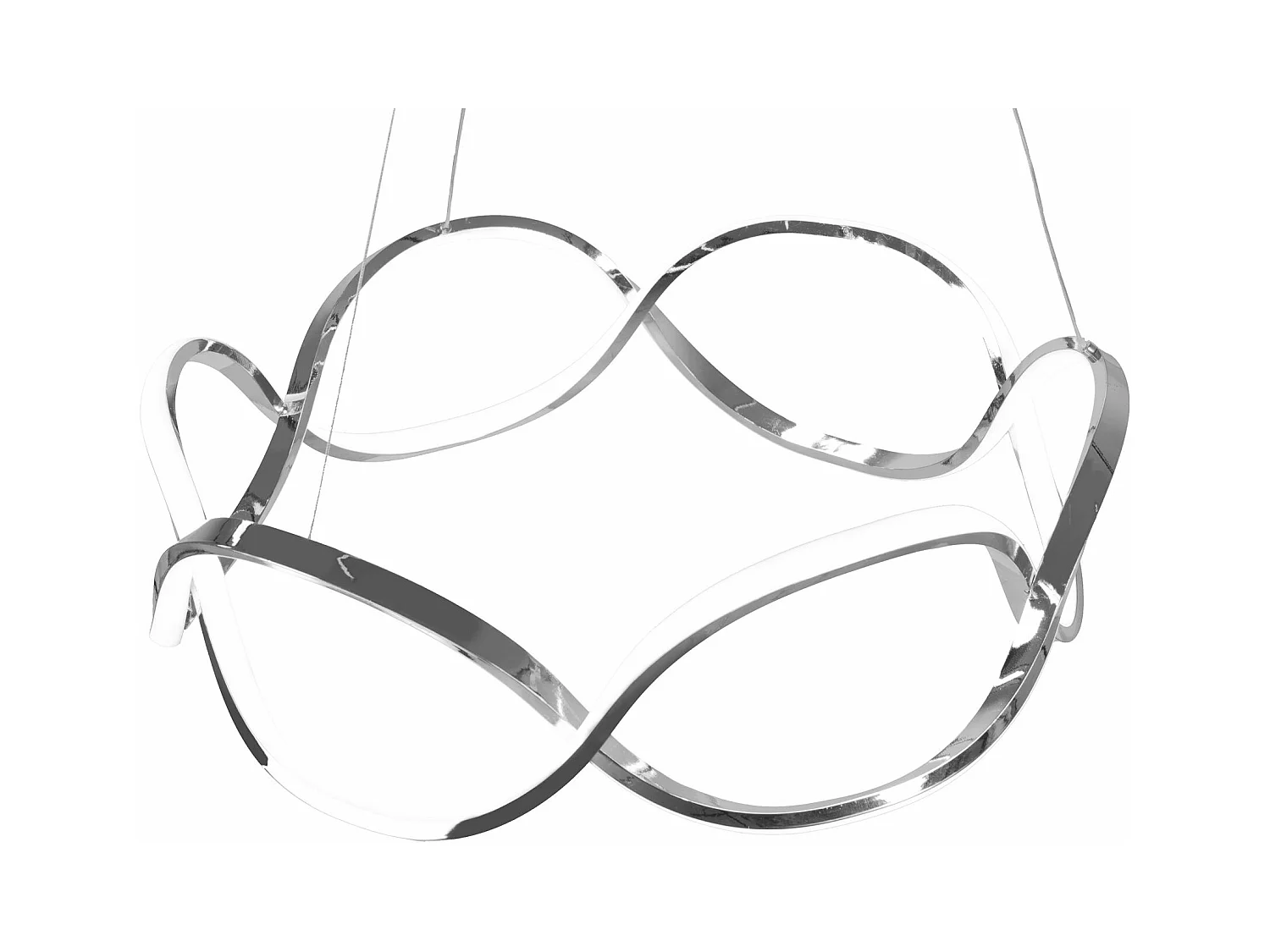 Lampe Suspendue Toolight Led App801-Cp Twist Chrome