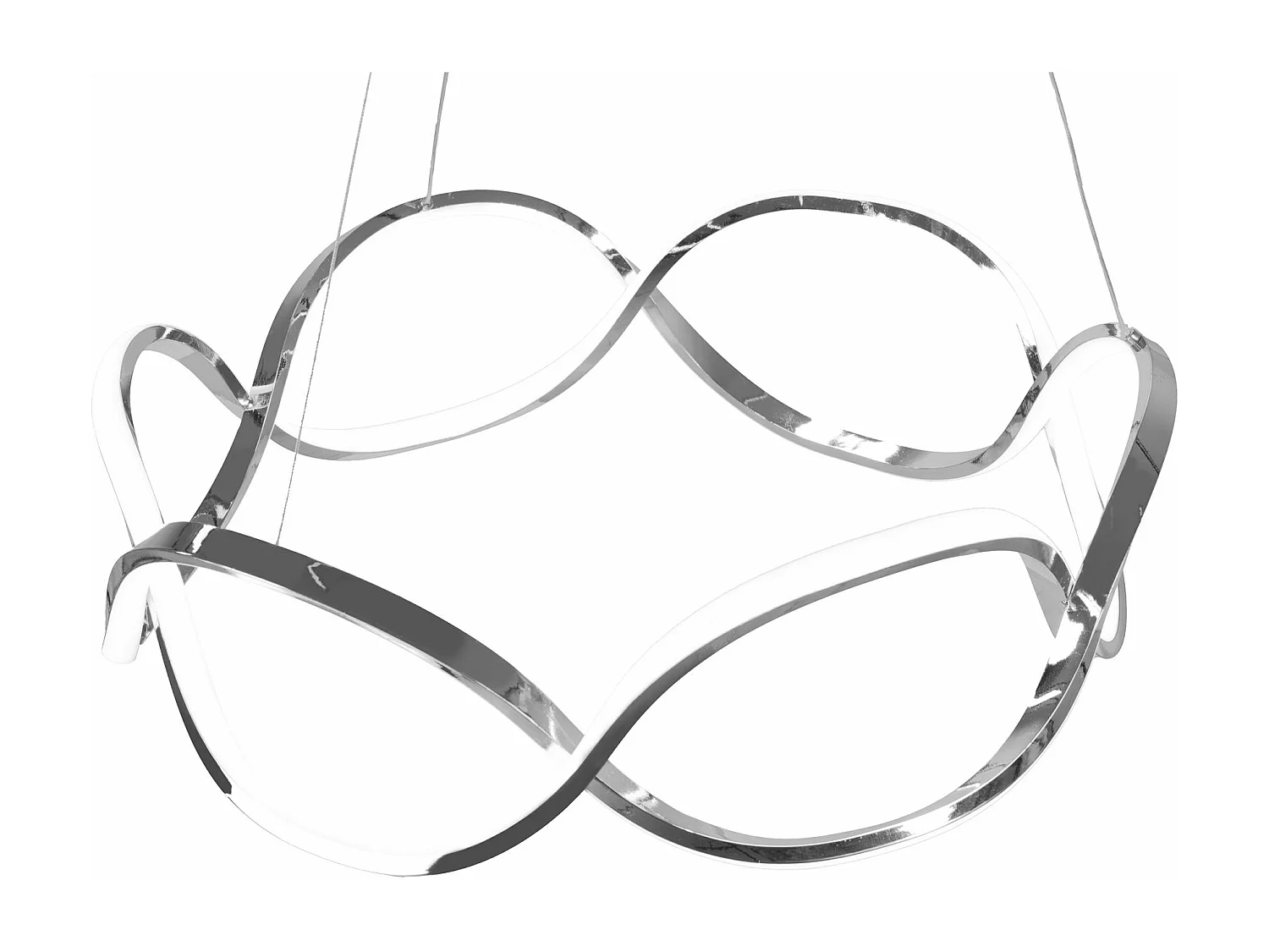 Lampe Suspendue Toolight Led App801-Cp Twist Chrome