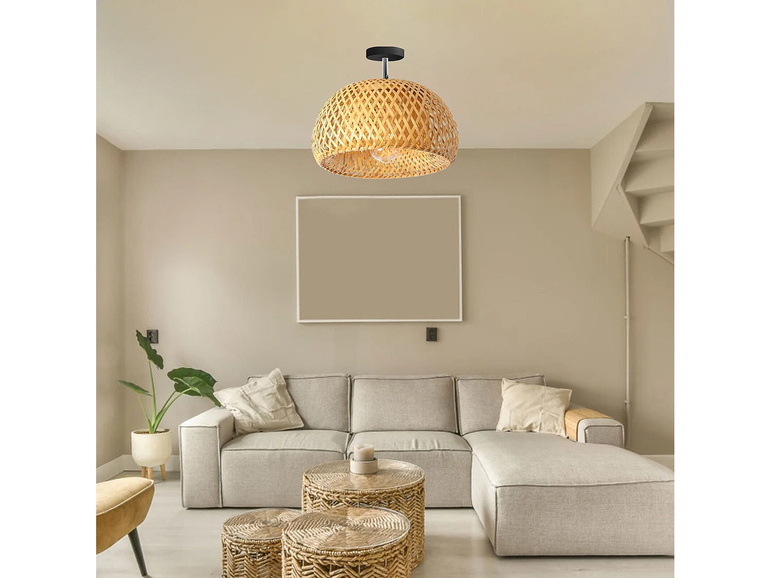 Lampe Suspendue Toolight App1638-1Cp Brown