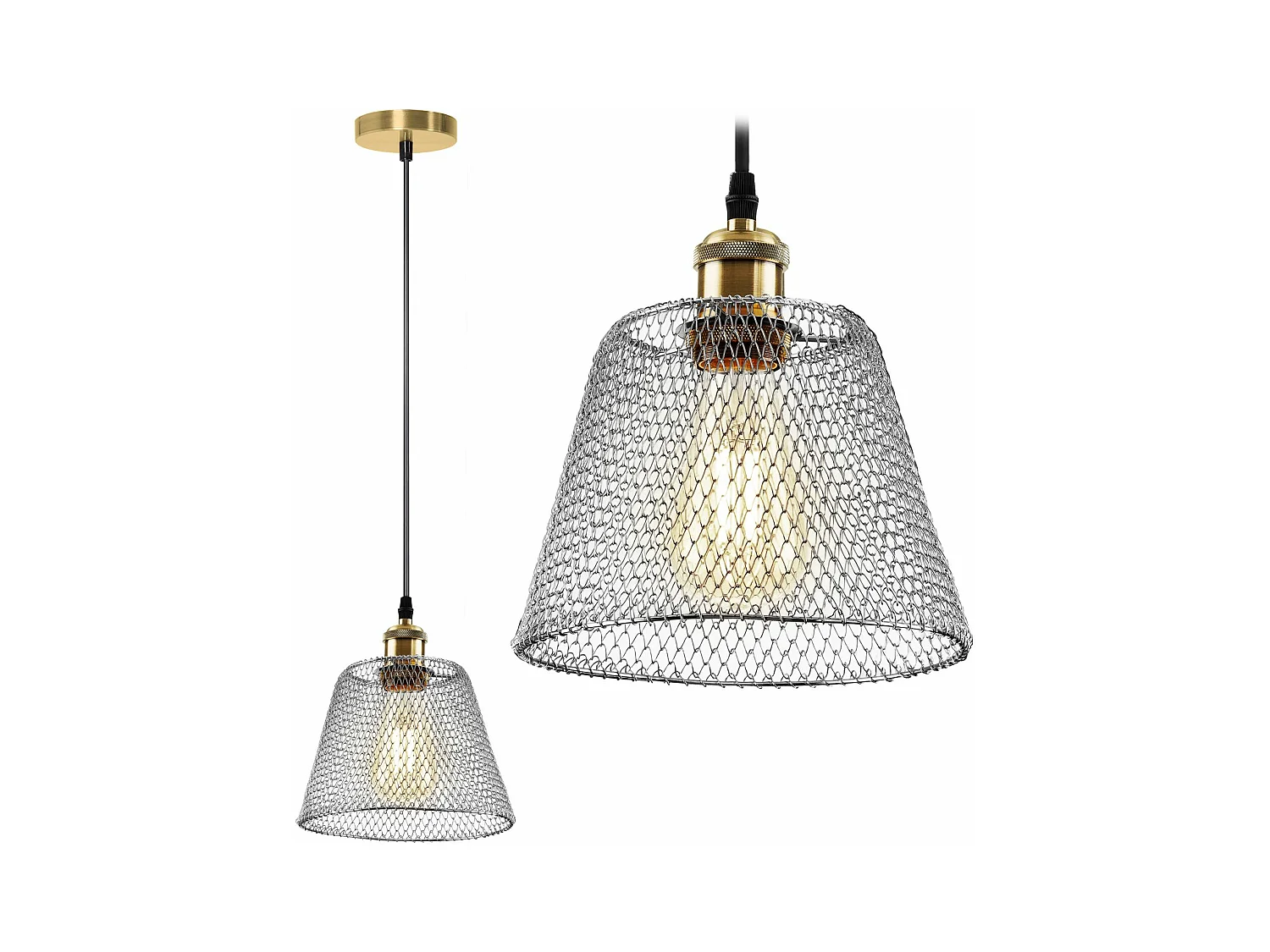 Lampe Suspendue Toolight App946-1Cp Set 20Cm Chrome