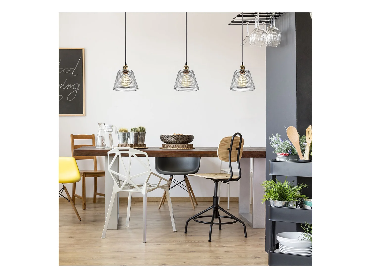 Lampe Suspendue Toolight App946-1Cp Set 20Cm Chrome