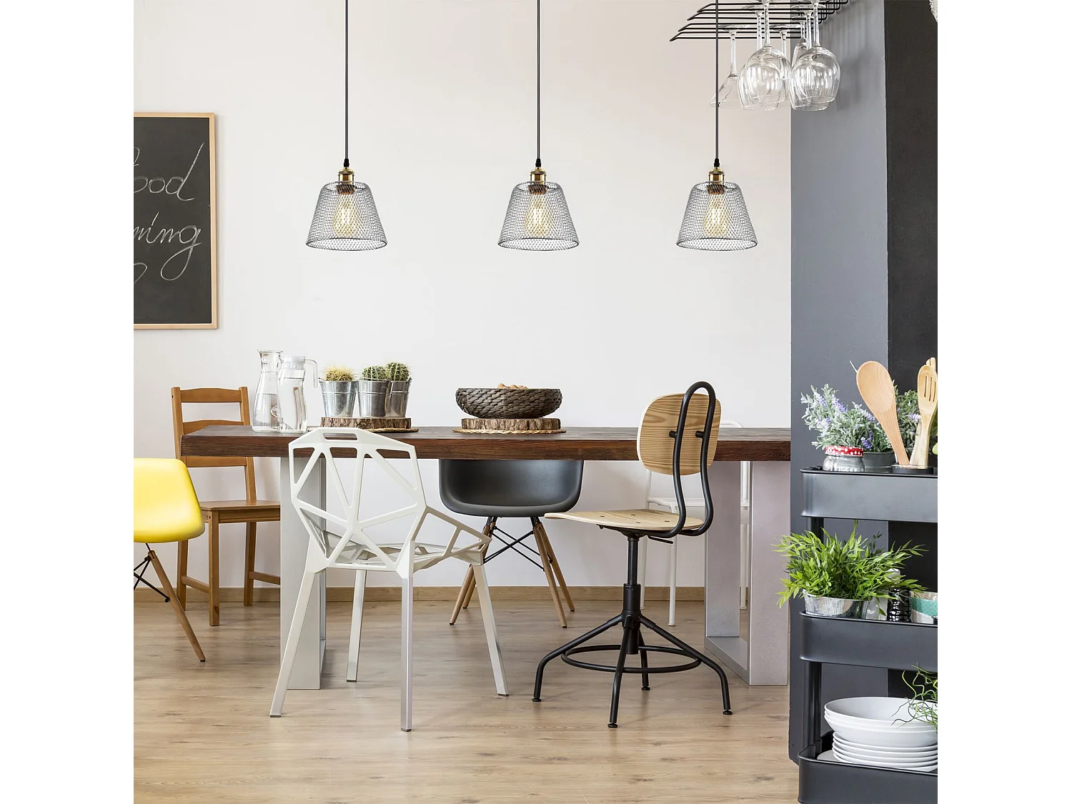 Lampe Suspendue Toolight App946-1Cp Set 20Cm Chrome