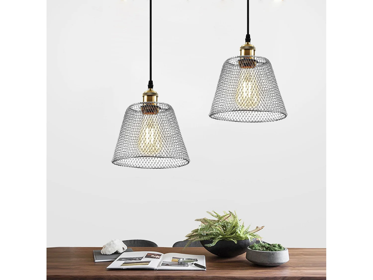 Lampe Suspendue Toolight App946-1Cp Set 20Cm Chrome