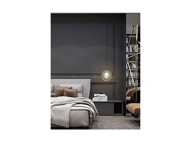 Hängelampe Toolight App1682-1Cp 15Cm Black Chrome