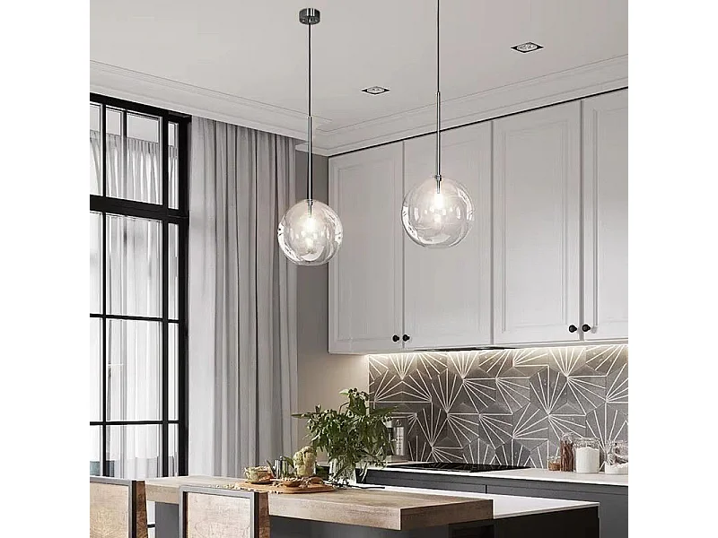 Lampe Suspendue Toolight App1682-1Cp 15Cm Black Chrome