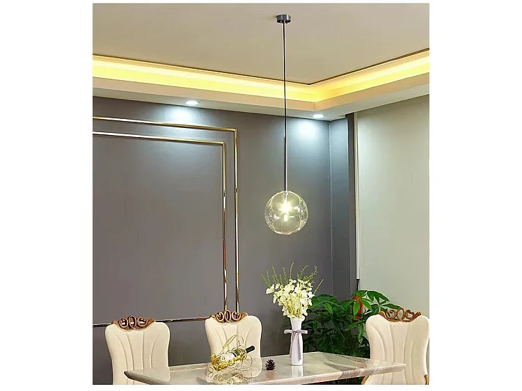 Lampe Suspendue Toolight App1682-1Cp 15Cm Black Chrome