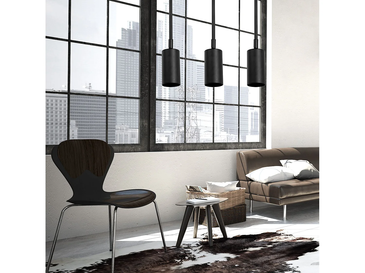 Candeeiro Suspenso Toolight App240-1Cp Black