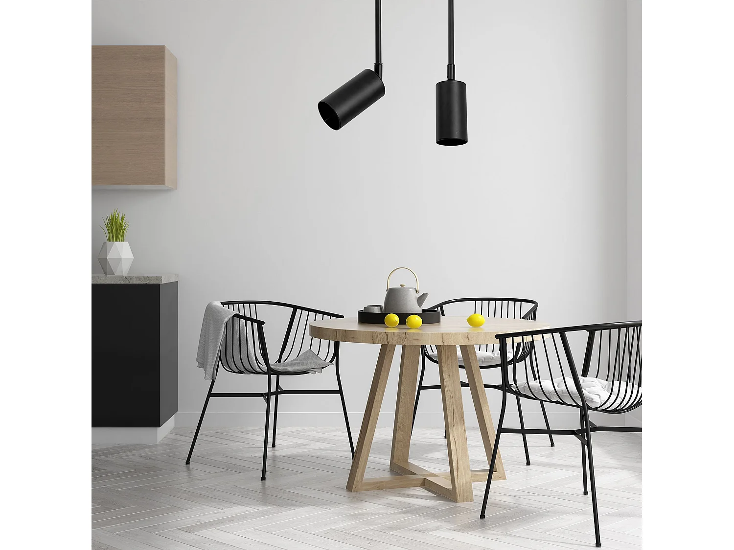 Candeeiro Suspenso Toolight App240-1Cp Black