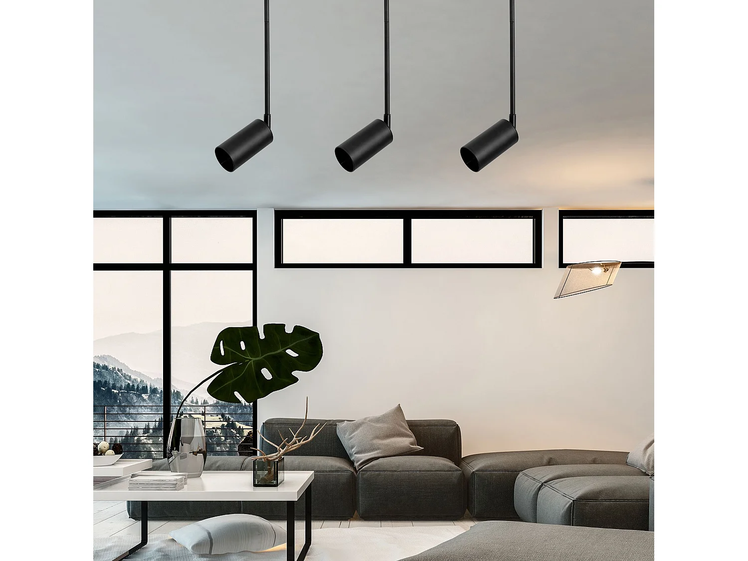 Candeeiro Suspenso Toolight App240-1Cp Black