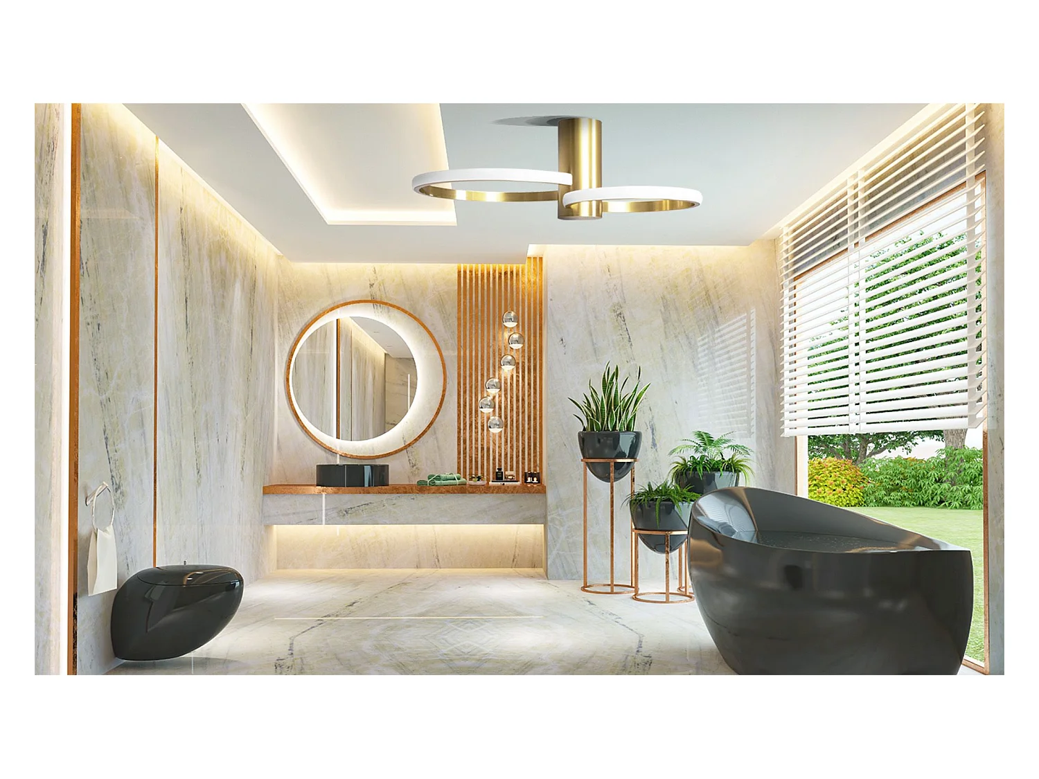 Hanglamp Toolight App1402-Cw Gold